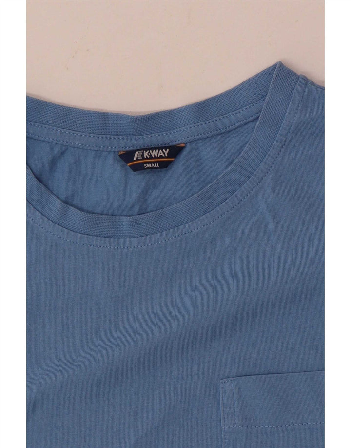 K-Way Womens T-Shirt Top UK 10 Small Blue