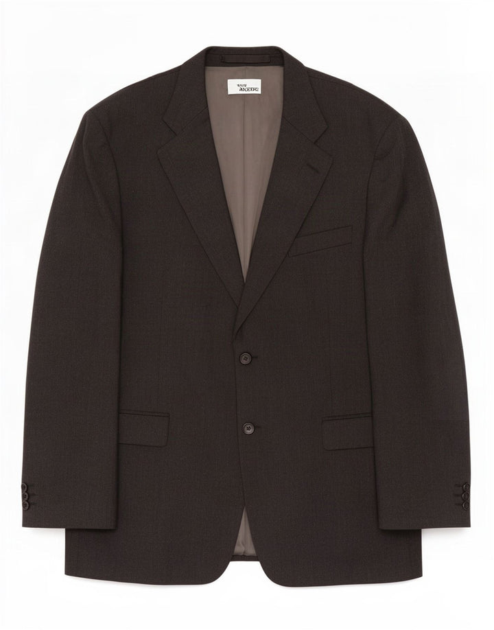 Marks & Spencer Chaqueta tipo blazer de 2 botones para hombre UK 44 XL Gris Lana virgen