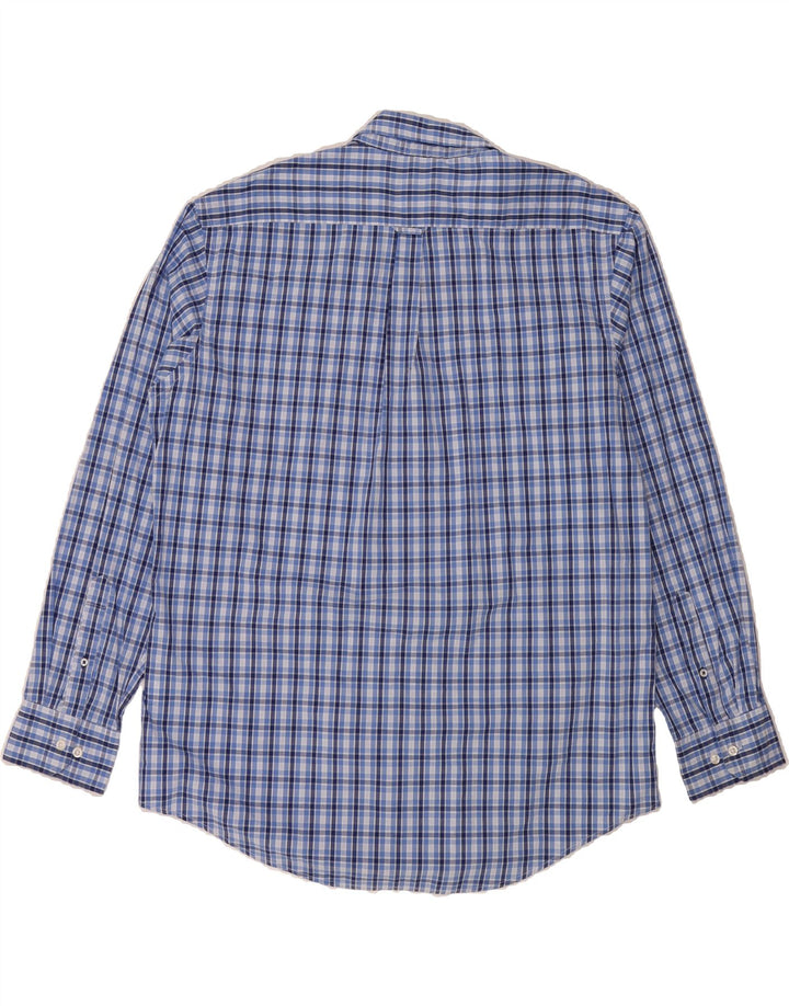 IZOD Mens Shirt XL Blue Check Cotton Vintage Izod and Second-Hand Izod from Messina Hembry 
