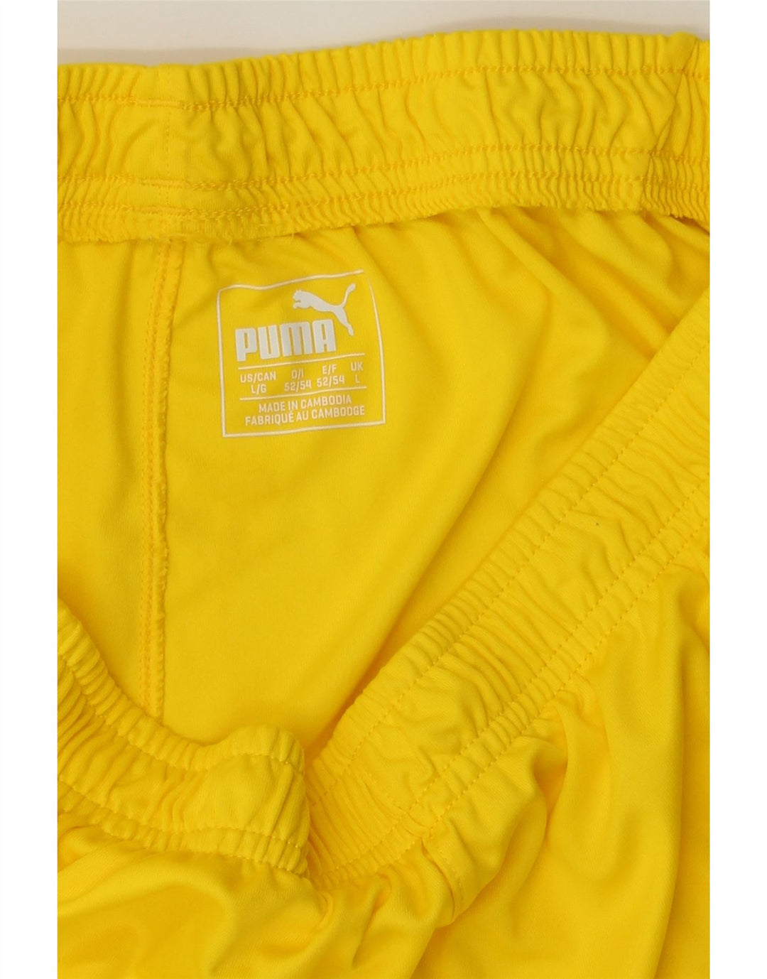 PUMA Mens Sport Shorts Large Yellow Polyester Vintage Puma and Second-Hand Puma from Messina Hembry 