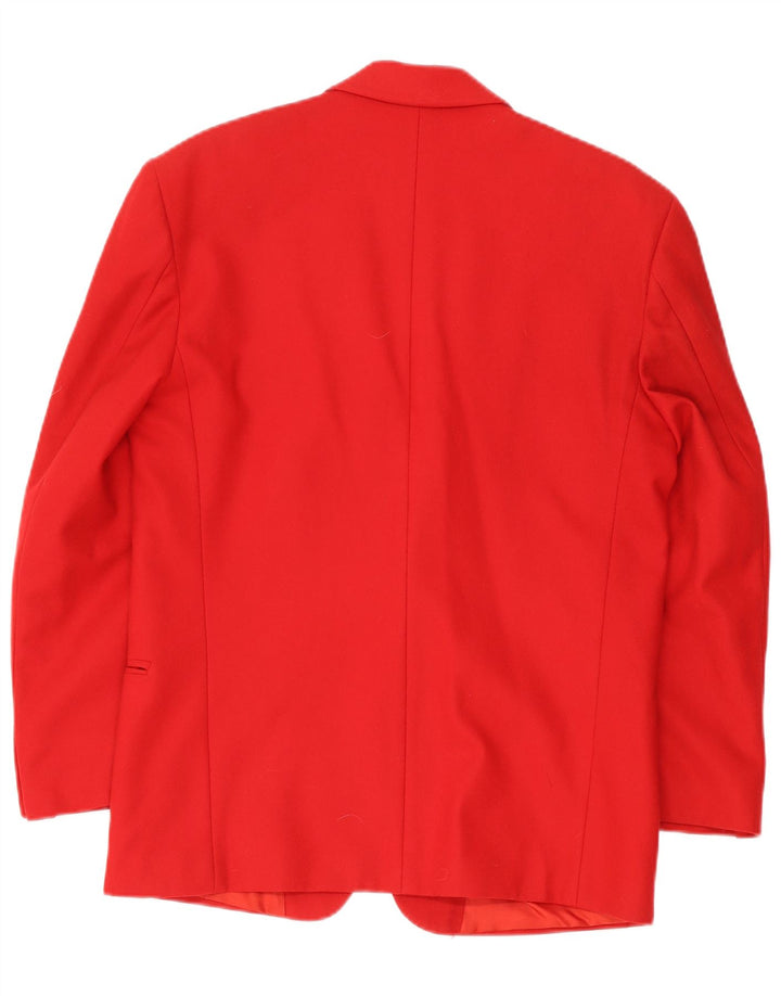 Jaqueta blazer masculina Pit Stop com 2 botões IT 48 lã vermelha média
