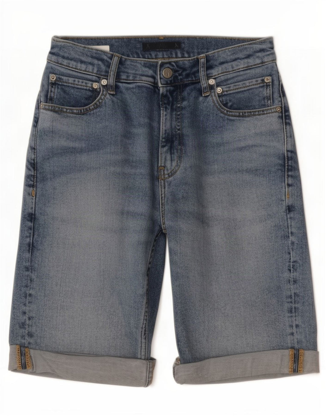 Calvin Klein Mens Denim Shorts W28 Small Blue Cotton