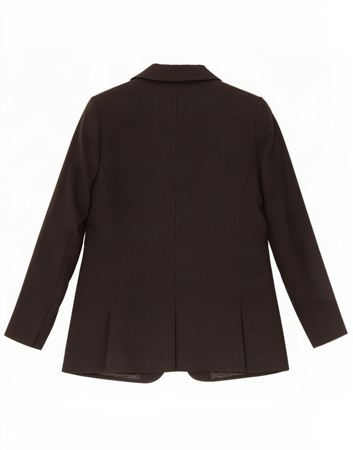 Giacca blazer a 1 bottone Marks & Spencer da donna UK 12 poliestere nero medio