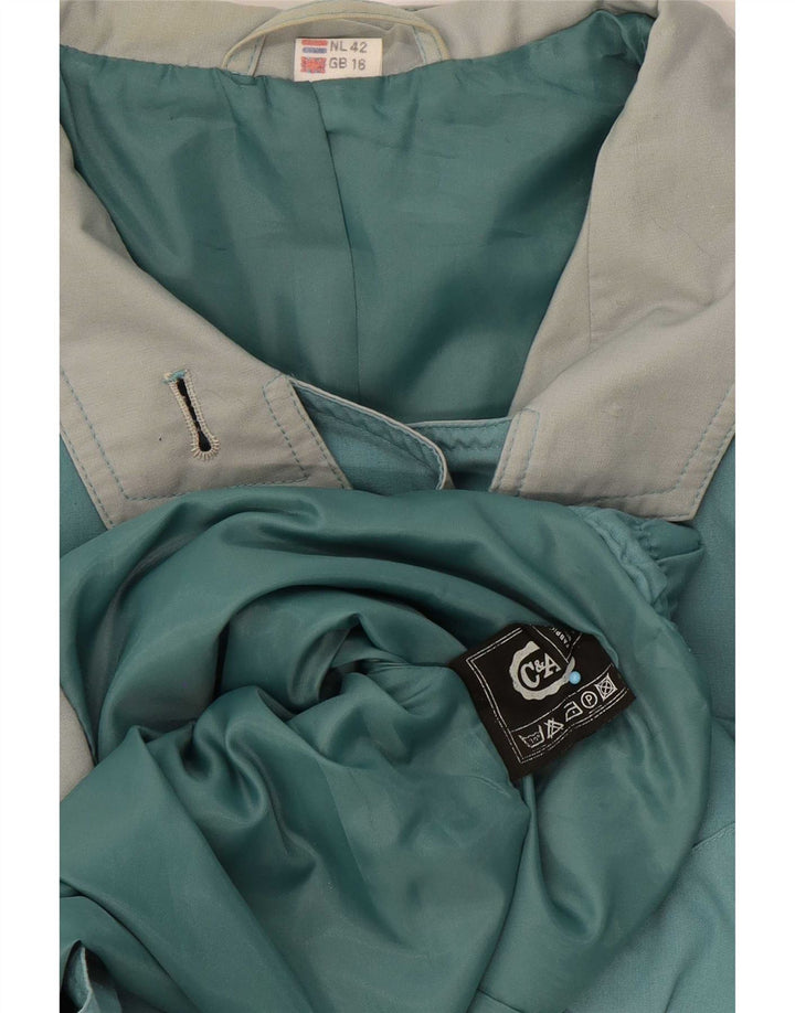 C&A Veste bomber coupe ample pour femme UK 16 Large Bleu Polyester