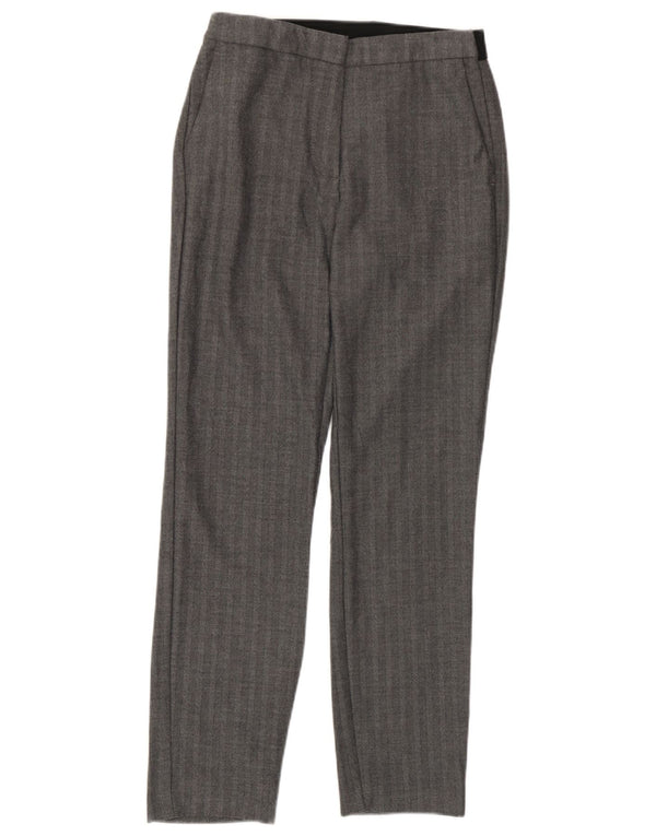Zara ženske uske chino hlače UK 10 male W26 L26 sive riblja kost