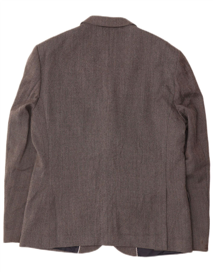 Jachetă pentru bărbați Marks & Spencer, slim fit, cu 2 nasturi, UK 42, lână mare, gri