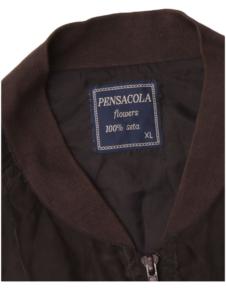 Giubbotto bomber da uomo Pensacola UK 42 XL seta nera