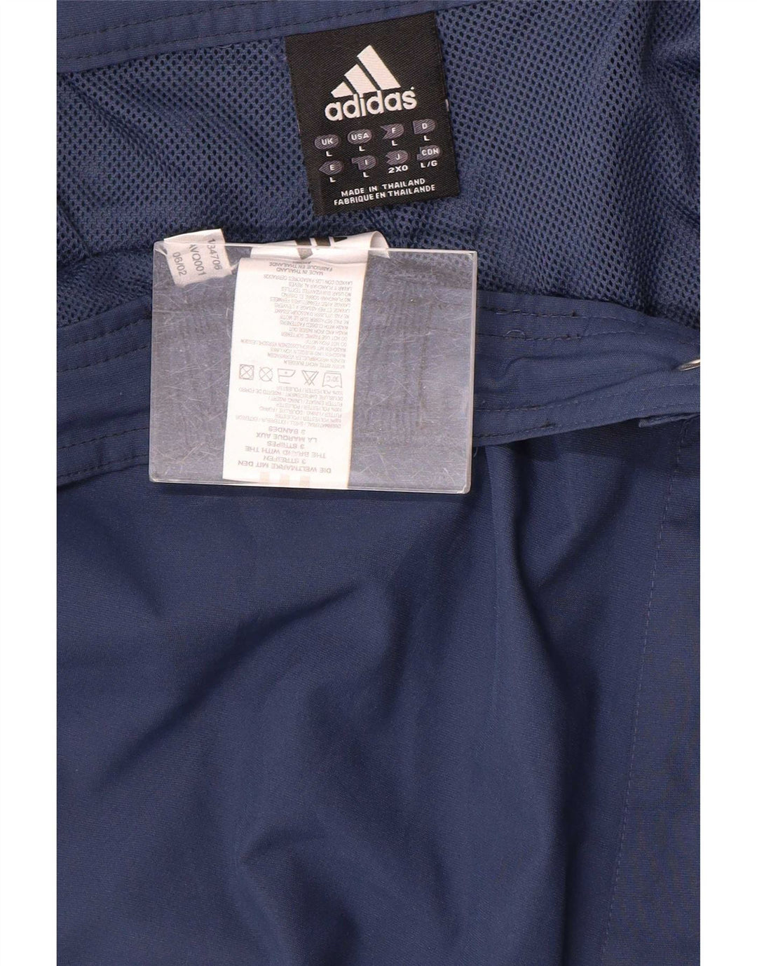 Pantaloni impermeabili pentru bărbați Adidas, mari, albastru, poliester