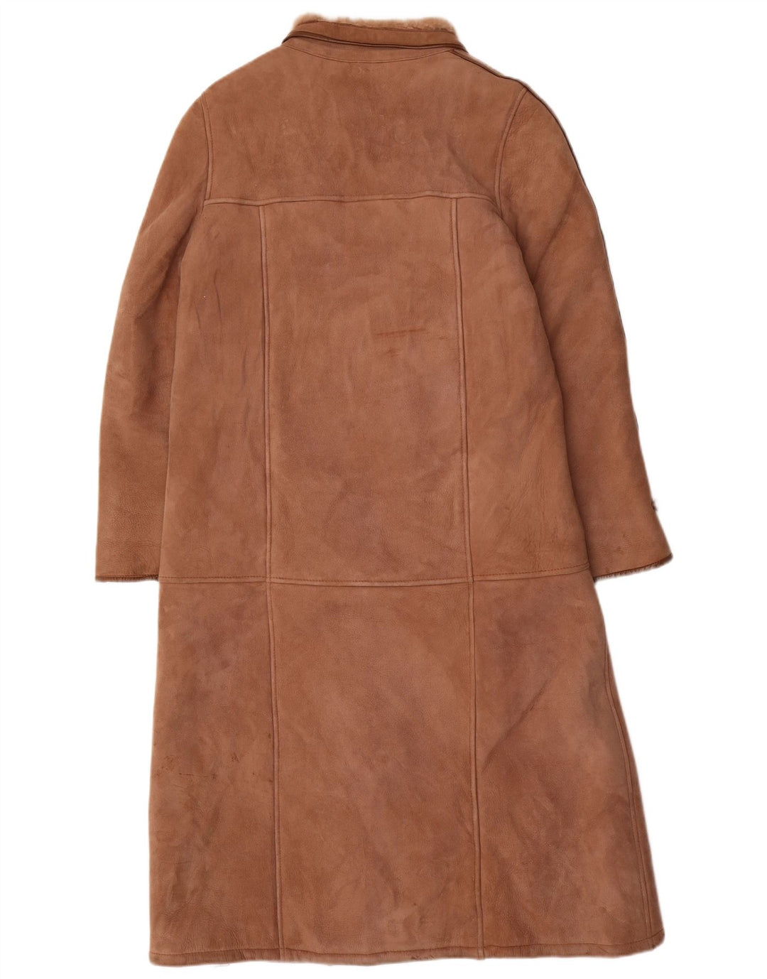 Vintage Dame Shearling Coat UK 12 Medium Brown