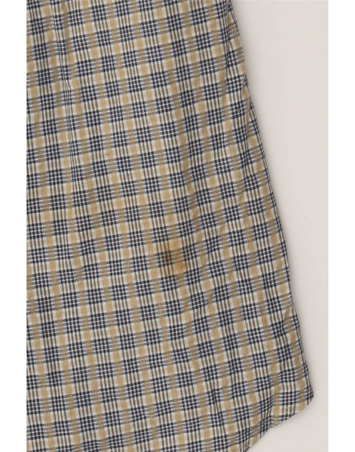 Timberland Chemise Homme Grand Carreau Beige Coton