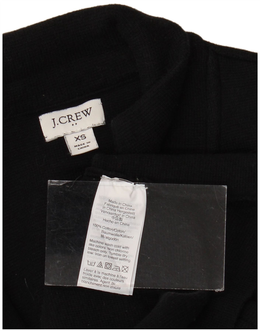 J. CREW Womens 2 Button Blazer Jacket UK 6 XS Black Cotton