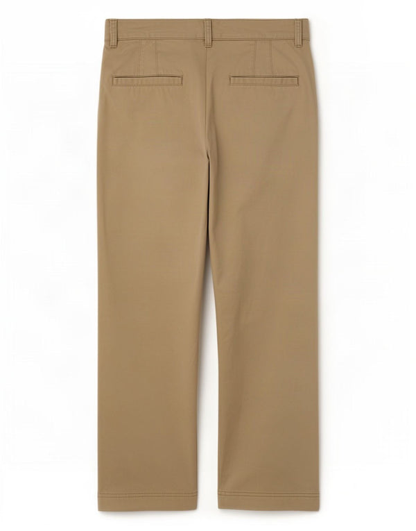 Pantaloni chino dritti da donna Gap US 12 Large W34 L26 Cotone Beige
