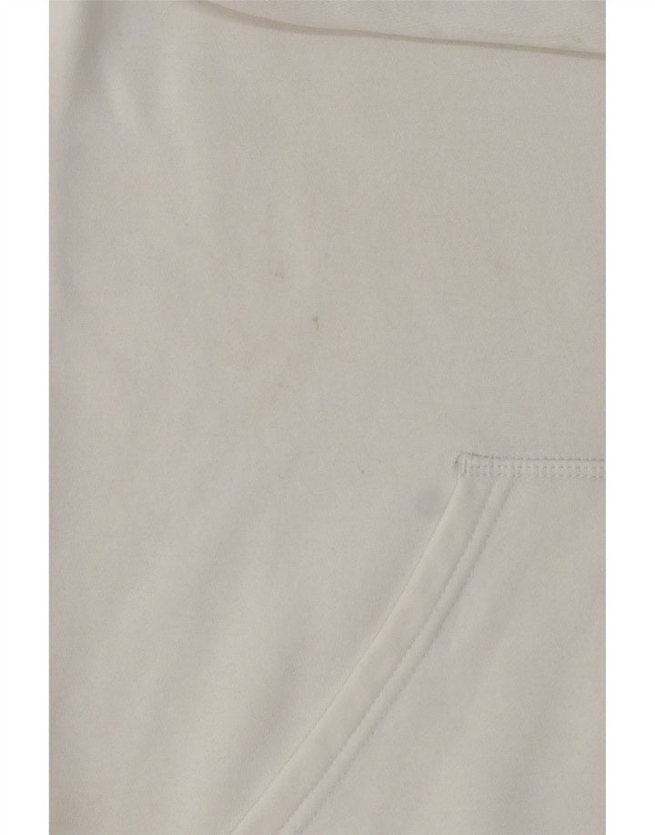 Adidas Mens Hoodie Jumper Medium White Cotton