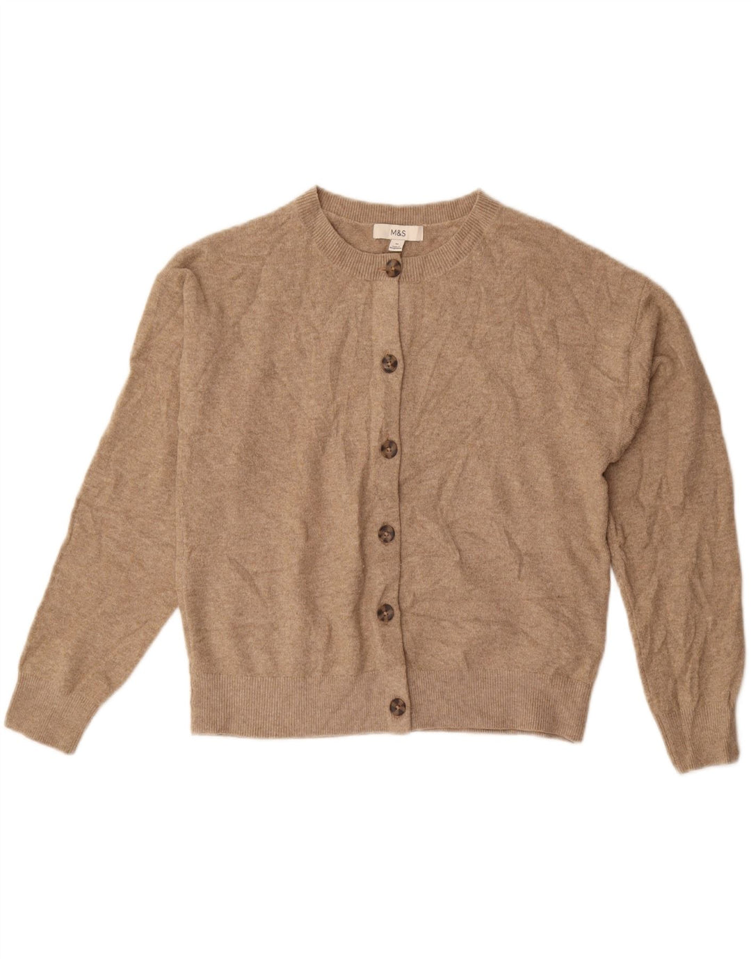 Marks & Spencer Dame oversized cardigan sweater UK 14 Medium Beige