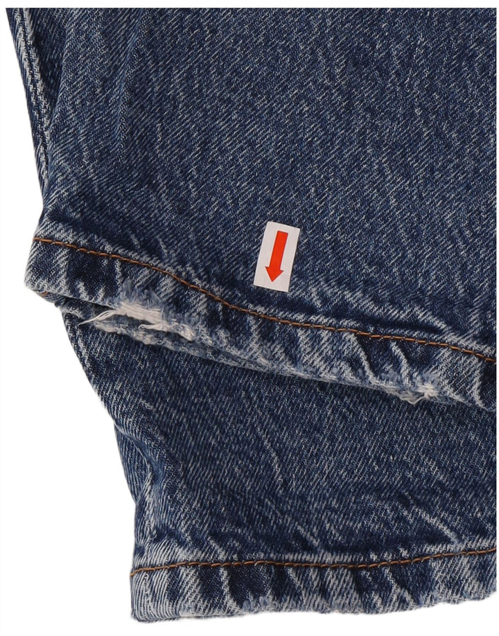 ZARA Womens Distressed Tapered Jeans EU 38 Small W28 L29 Blue