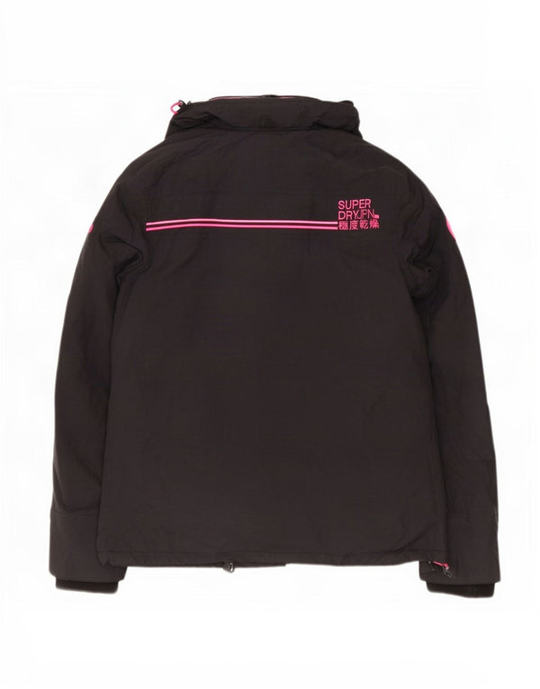 Damska wiatrówka Superdry Graphic UK 16, duża czarna