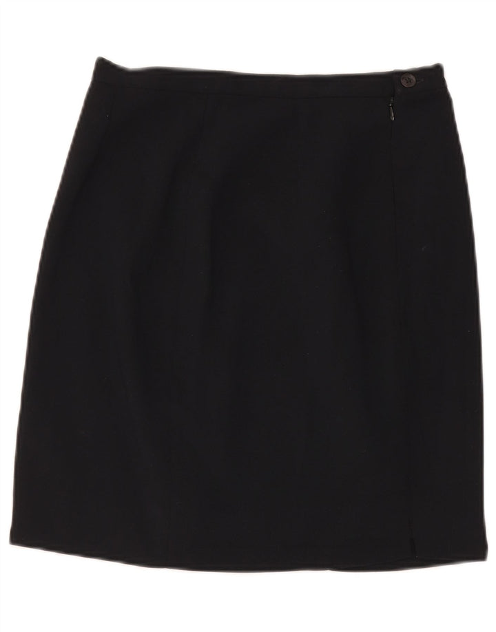 Minigonna da donna Zara EU 40 media W30 poliestere blu navy