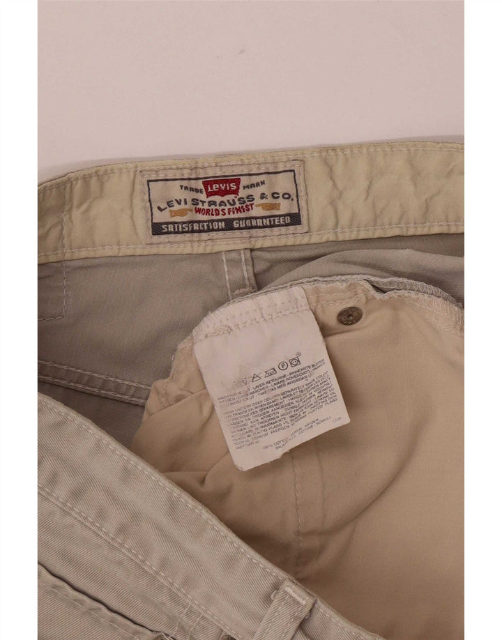 Levi's Mens Regular Denim Shorts Large W33 Beige Cotton