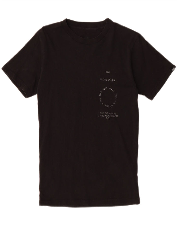 VANS Mens Graphic T-Shirt Top XS Black Cotton Vintage Vans and Second-Hand Vans from Messina Hembry 