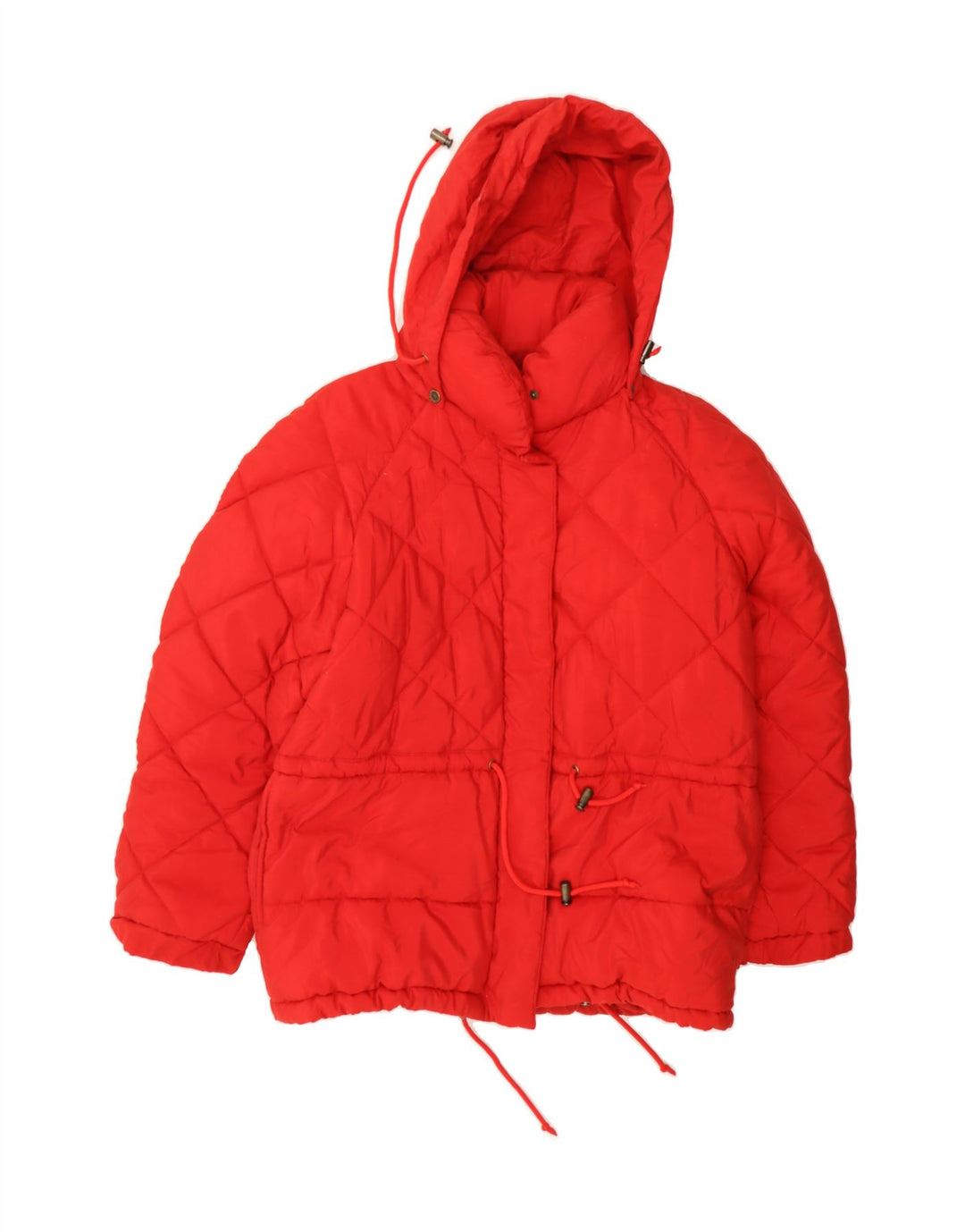 ARMANI JEANS Womens Hooded Windbreaker Jacket UK 12 Medium  Red Polyester Vintage Armani Jeans and Second-Hand Armani Jeans from Messina Hembry 