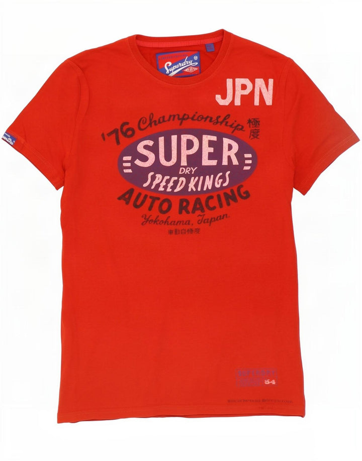 Superdry Camiseta Gráfica De Algodón Rojo Medio Para Hombre