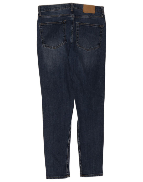 French Connection Blugi skinny pentru femei UK 12 Medium W30 L28 Blue Bumbac
