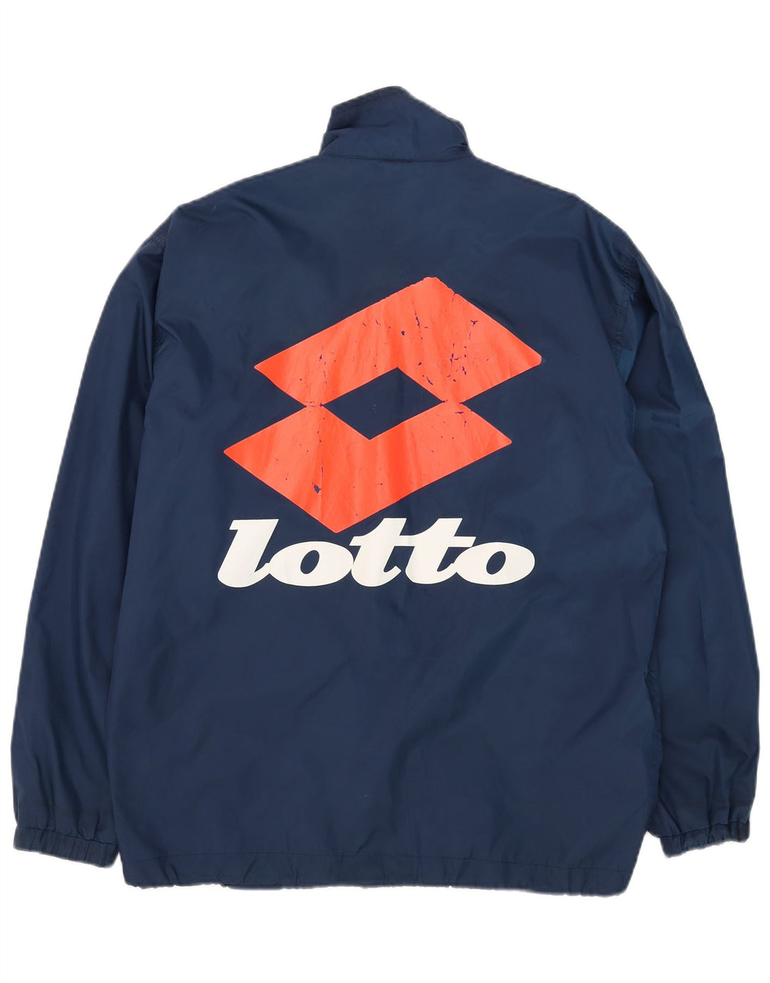 Lotto Mens Graphic Loose Fit Tracksuit Top Jacket Medium Navy Blue