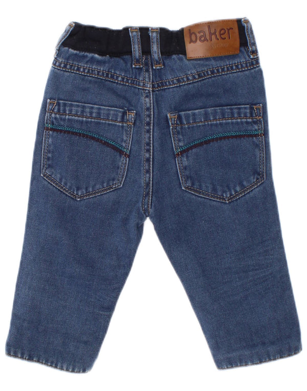 Ted Baker Baby Boys Straight Jeans 6-9 måneder W18 L8 Blue Colourblock