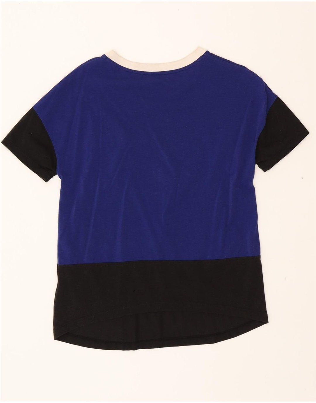 NIKE Mens T-Shirt Top Small Blue Colourblock Vintage Nike and Second-Hand Nike from Messina Hembry 
