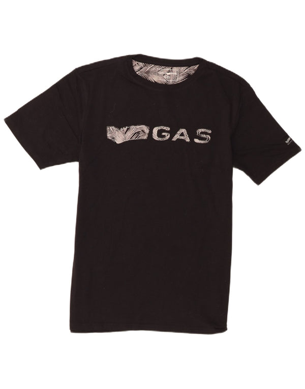 Tricou grafic pentru bărbați Gas Top 2XL bumbac negru
