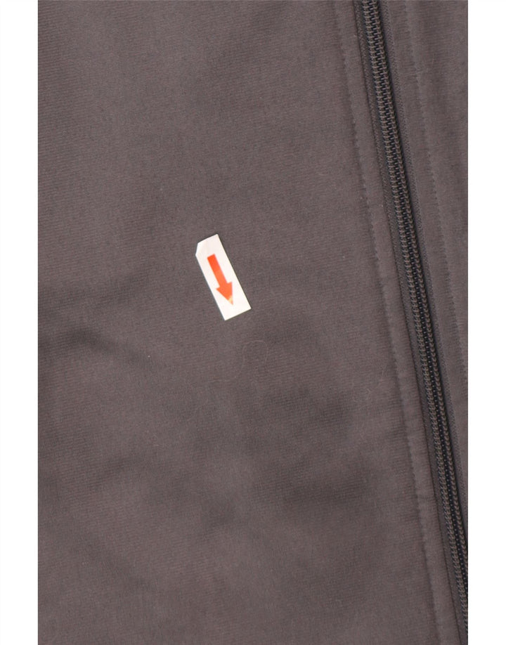 Reebok Herren-Trainingsanzugoberjacke aus mittelgrauem Polyester