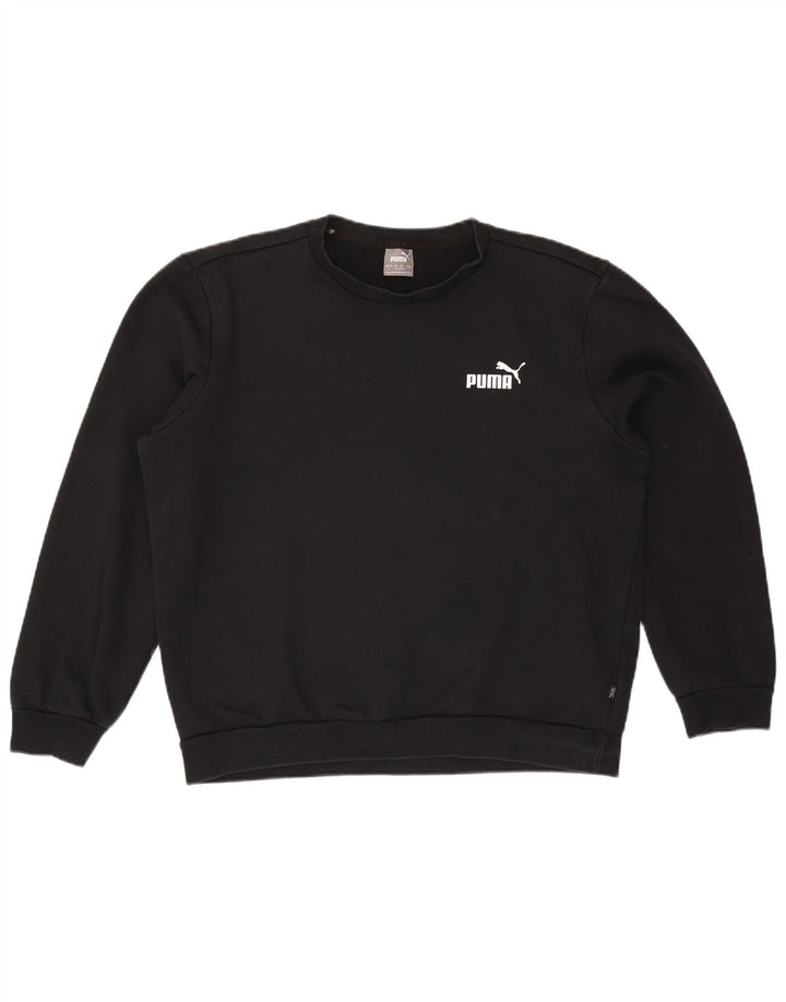 Puma Herren Sweatshirt Pullover Large Schwarz Baumwolle