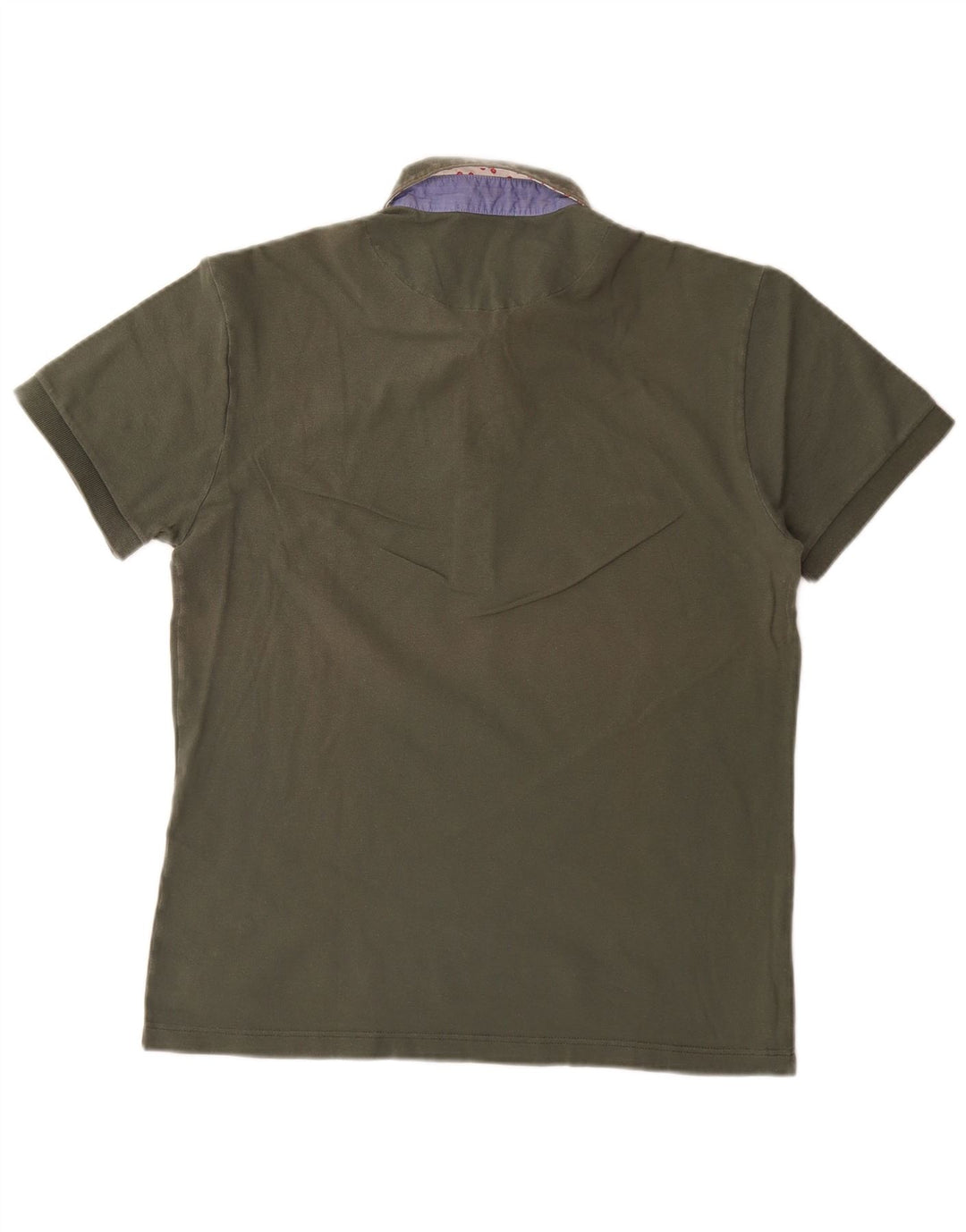Brooksfield Mens Polo Shirt IT 52 Large Khaki Cotton