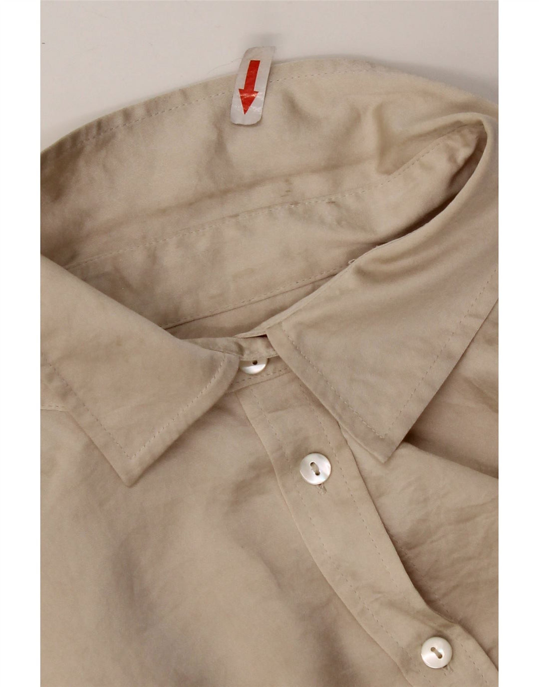 Jigsaw Womens Shirt UK 12 Medium  Beige Polyester