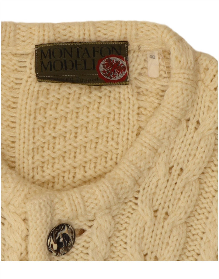 Suéter cardigã feminino MONTAFON EU 48 2XL bege