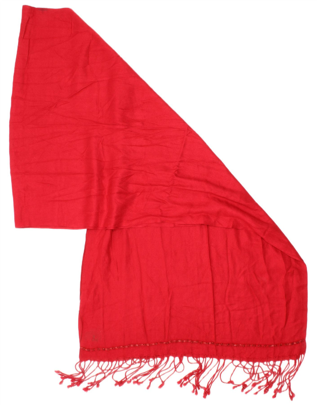 Debut Womens Rectangle Scarf One Size Red Viscose