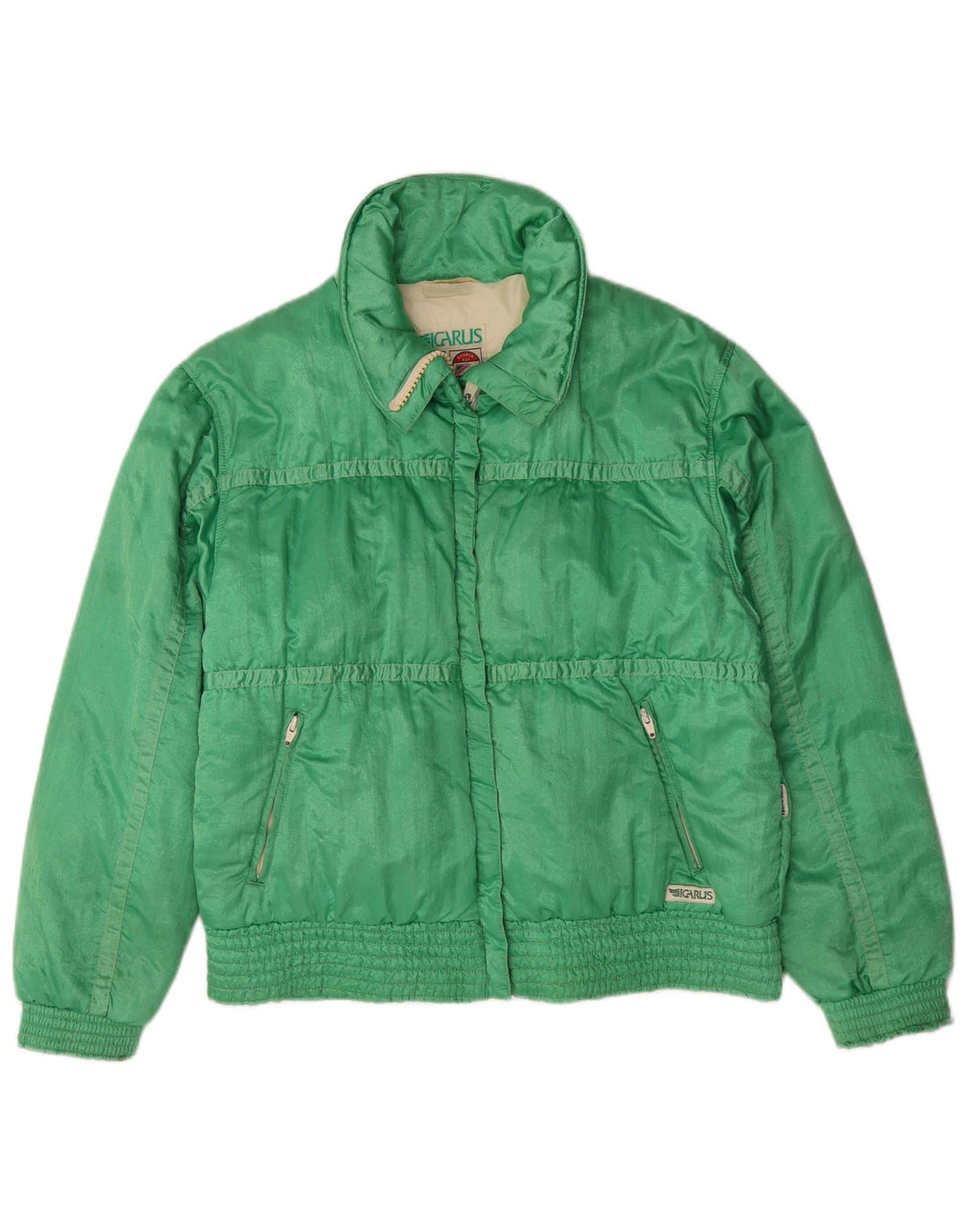 Icarus Damen Wattierte Jacke UK 14 Mittelgrünes Polyamid