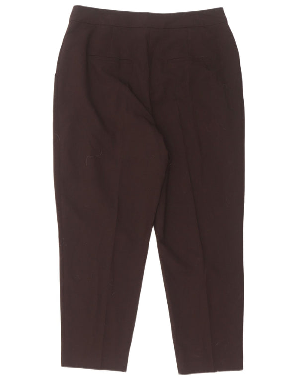 Pantaloni corti da donna a vita alta Topshop con pegging UK 14 Large W30 L25 neri