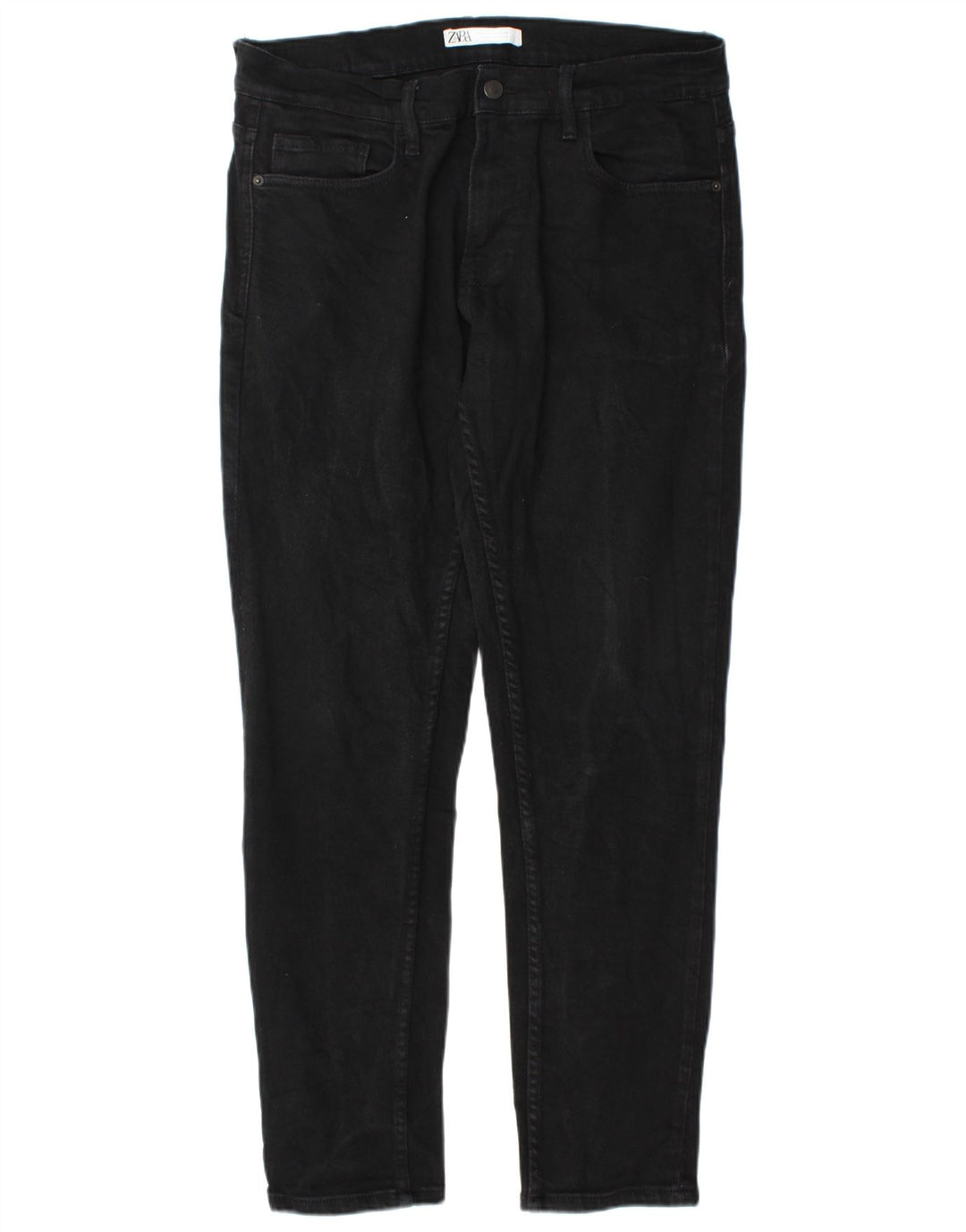 Zara Herre Slim Jeans EU 44 Large W34 L31 Sort