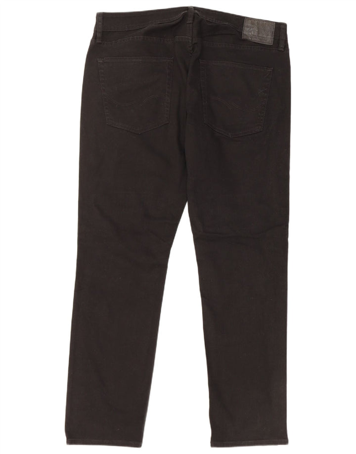 JACK & JONES Mens Tim Slim Jeans W36 L32 Black Cotton