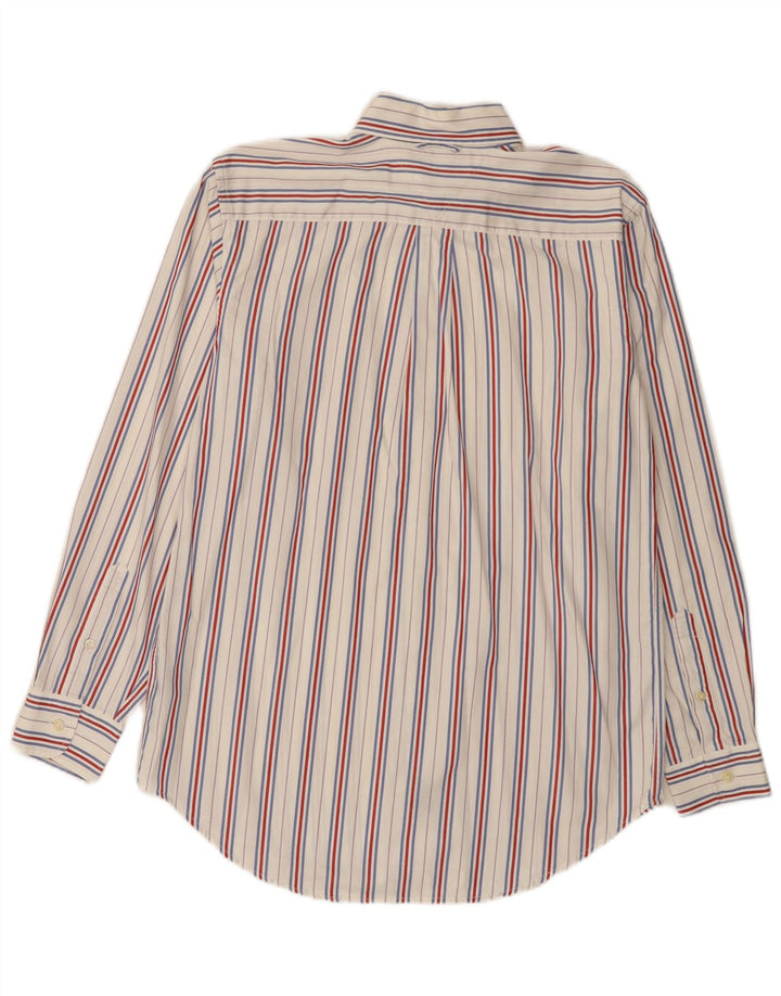 Tommy Hilfiger Mens Shirt Small White Pinstripe Cotton
