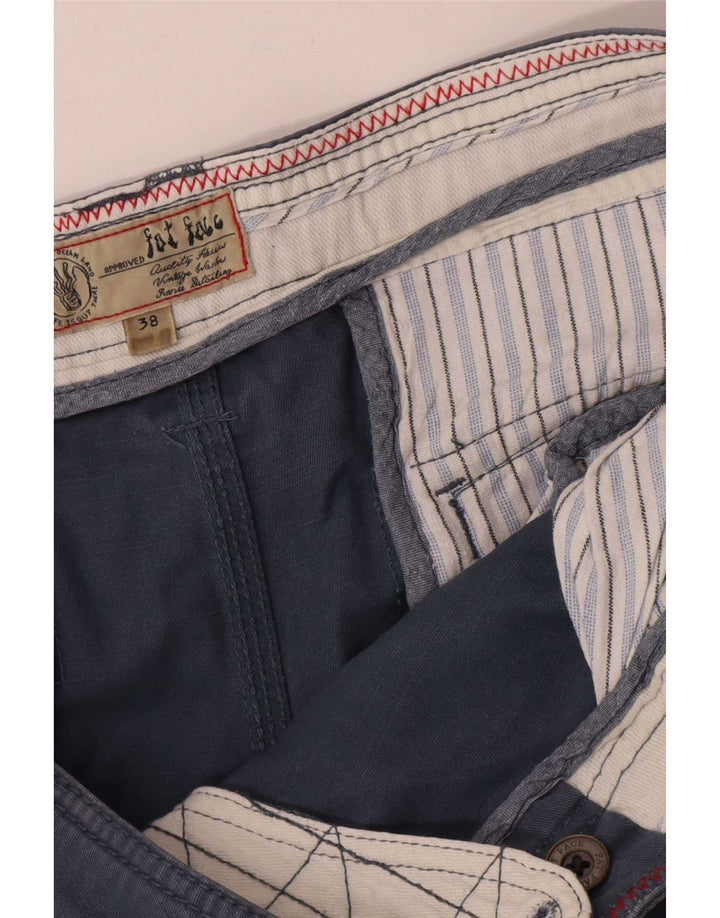 Fat Face Herre Cargo Shorts W38 XL Marineblå Bomuld