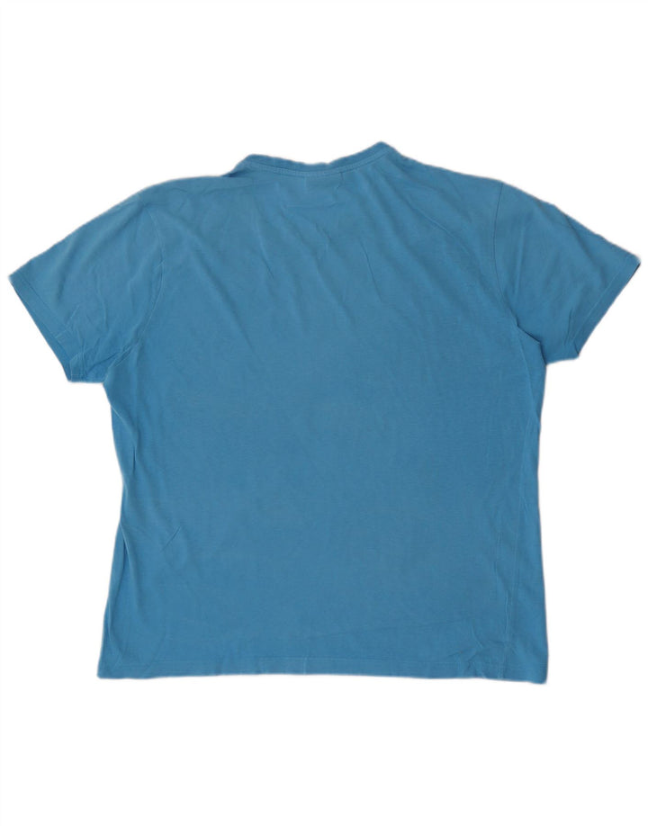 Kappa Mens Graphic T-Shirt Top Large Blue