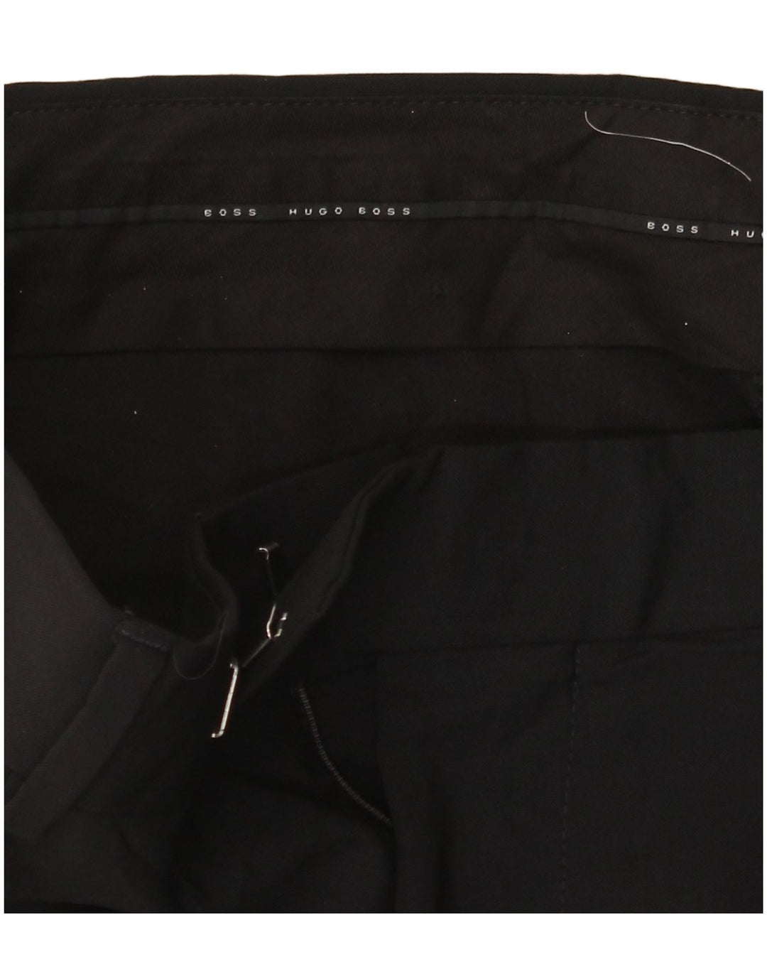 Hugo Boss Womens Straight Suit Trousers W36 L30 Black
