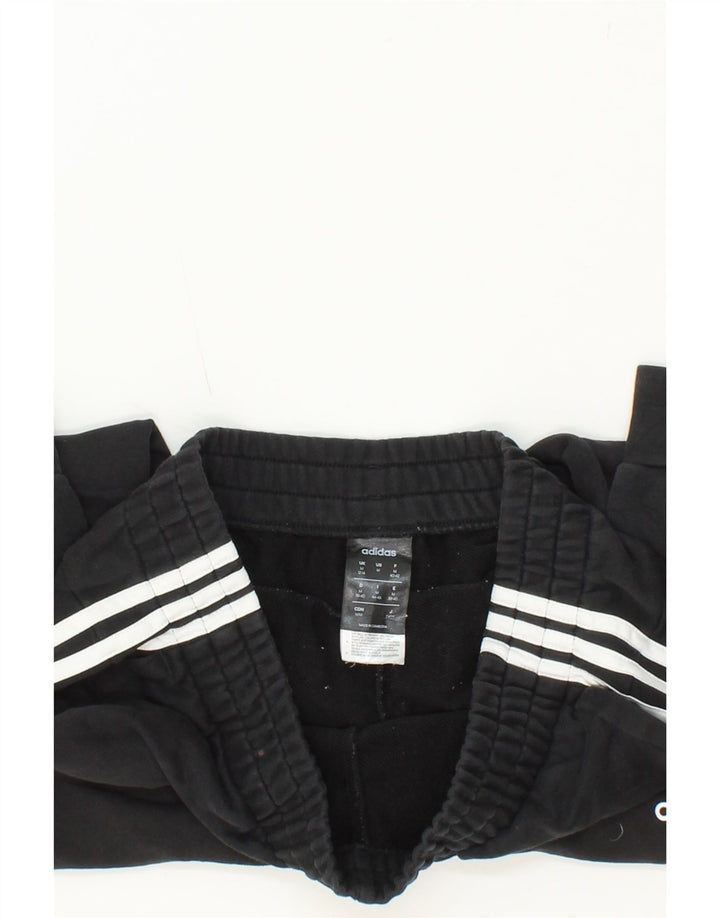 ADIDAS Womens Tracksuit Trousers Joggers UK 12/14 Medium  Black Polyester Vintage Adidas and Second-Hand Adidas from Messina Hembry 