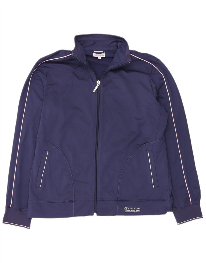 CHAMPION Dame Easy Fit træningsdragt topjakke UK 18 XL marineblå polyester