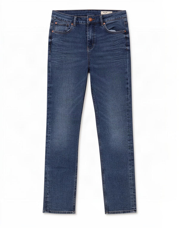 Marks & Spencer Blugi The Lily Slim pentru femei UK 12 Medium W30 L28 Blue Bumbac