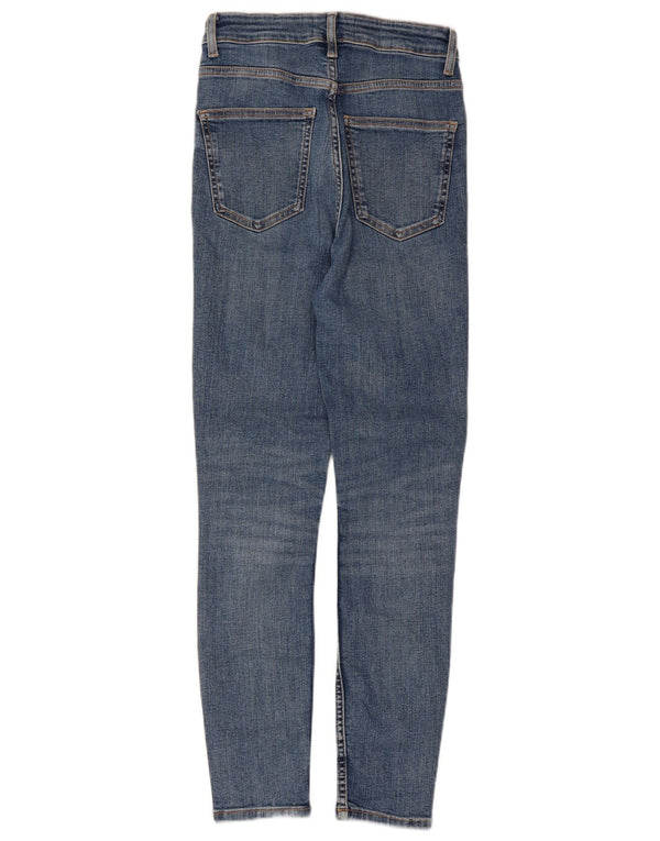 Zara Womens Skinny Jeans EU 36 XS W26 L27 Blue Cotton
