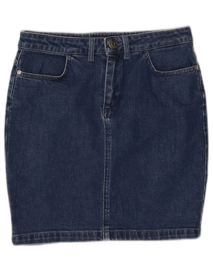 TRUSSARDI Womens Denim Skirt IT 42 Medium W28  Blue Cotton