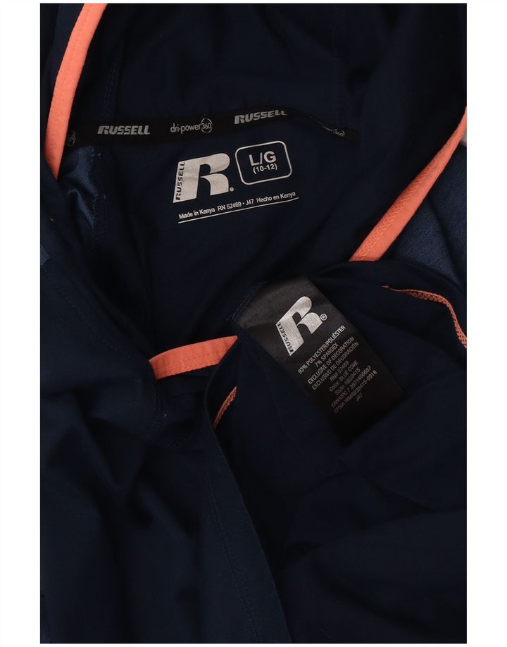 Russell Athletic Boys Top Long Sleeve 10-11 Years Large Navy Blue